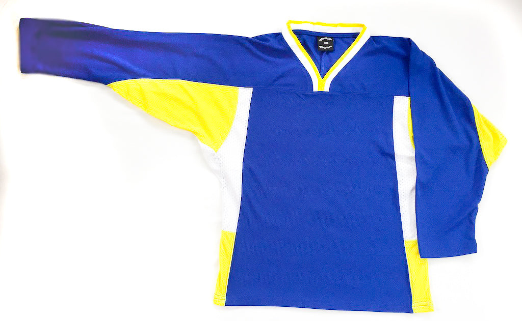 Royal/Yellow/White Attack Game Jersey