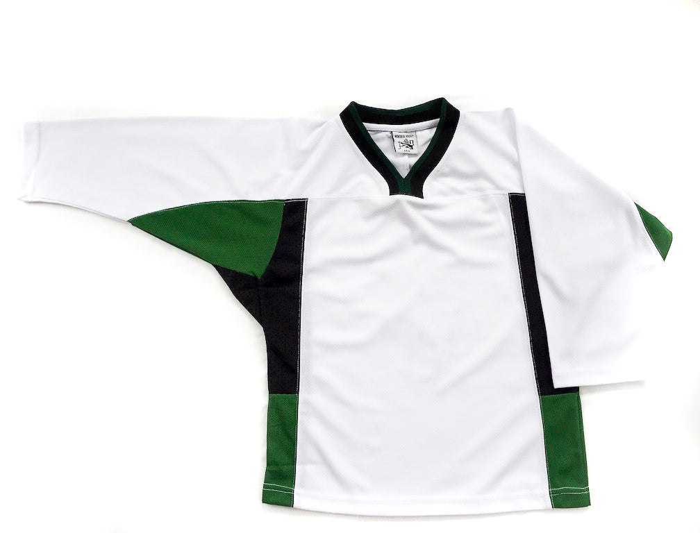 White/Dark Green/Black Attack Game Jersey